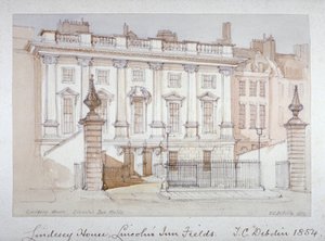 Pohled na Lindsey House, Lincoln