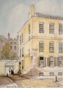 Pohled na Whitefriars ukazující roh Lombard Street, City of London, 1851.