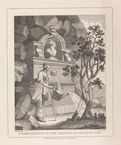 Frontispis ke katalogu umělce, 1761 od Thomas Cook