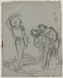 Duel po Masked Ball recto, c. 1857. od Thomas Couture