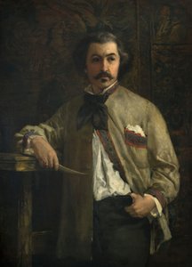 Portrét Antoine Etex 1808-88, 1855. od Thomas Couture