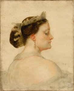 Portrét Mathilde Bonaparte 1820-1904, francouzské princezny od Thomas Couture