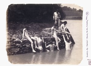 Studie k obrazu "Plavecká díra", c. 1883