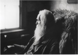 Walt Whitman v Camdenu, N.J., asi 1891 (stříbrný tisk na papíře) od Thomas Cowperthwait Eakins