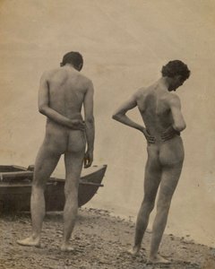 Thomas Eakins a John Laurie Wallace na pláži, 1883