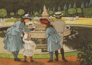 Paříž: den ve Versailles (barevné lito) od Thomas Crane
