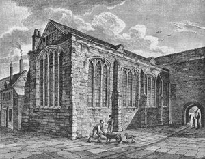 Severovýchodní pohled na kapli Nejsvětější Trojice, Leadenhall, City of London, c1825 1906 od Thomas Dale