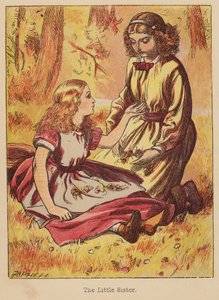 Malá sestra (kolorovaná rytina)