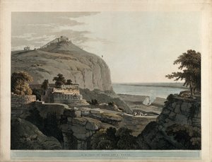 Pohled na severozápadní stranu Rotas Ghur, Bahar od Thomas Daniell