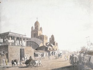 Pouliční scéna, z "Views in Calcutta" od Thomase Daniella, 1786-1788 od Thomas Daniell