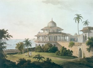 Chalees Satoon v pevnosti Allahabad na řece Jumna, z knihy "Orientální scenérie: z knihy "Dvacet čtyři pohledů v Hindústánu", 1795.