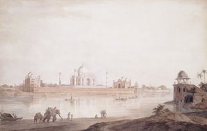 Taj Mahal, Agra, Uttar Pradesh, 1789 od Thomas Daniell