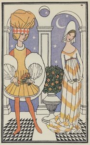 Ilustrace k Boccacciovu Dekameronu (barevná litografie)