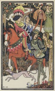 Ilustrace k Boccacciovu Dekameronu (barevná litografie)