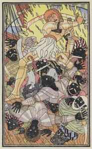 Ilustrace k Boccacciovu Dekameronu (barevná litografie)