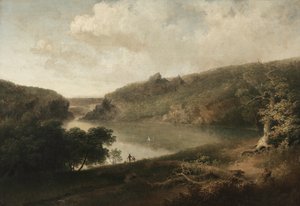 Pohled na jezero, c. 30. léta 19. století.