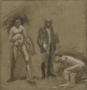 Taking the Count, studie, 1898 od Thomas Eakins