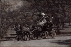 The Fairman Rogers Four-In-Hand (květnové ráno v parku) od Thomas Eakins