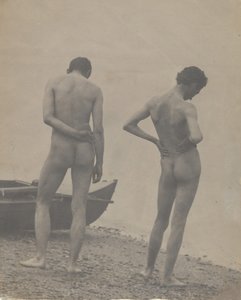 Thomas Eakins a John Laurie Wallace na pláži, ca. 1883. od Thomas Eakins