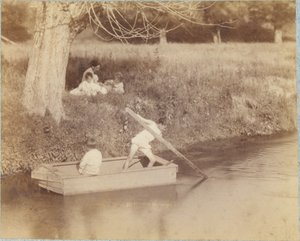 Dva chlapci hrající si u potoka, 4. července 1883 od Thomas Eakins