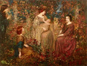 Dítě (olej na plátně) od Thomas Edwin Mostyn
