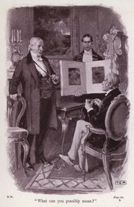 Ilustrace k filmu Žena v bílém od Wilkieho Collinse (litho)