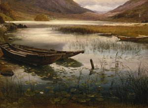 Lodě a lekníny od Thomas Fearnley