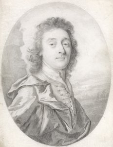 Portrét muže, 1699 (černá tuha na pergamenu) od Thomas Forster