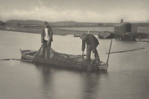 Vytažení úhoří sítě, 1886 (foto)