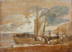 A Cattle Ferry, 1784-1788. od Thomas Gainsborough