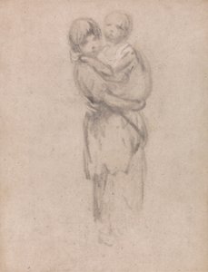 Mladá dívka drží dítě od Thomas Gainsborough