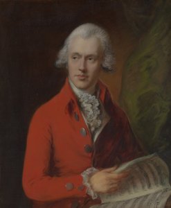 Charles Rousseau Burney 1747-1819, ca. 1780. od Thomas Gainsborough