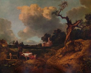 Elmsett Church, West Suffolk, 18. století, 1935 od Thomas Gainsborough