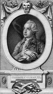 George Colman starší, vyrytý Johnem Hallem od Thomas Gainsborough