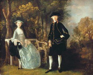 Lady Lloyd a její syn, Richard Savage Lloyd, z Hintlesham Hall, Suffolk, kolem 1745-46 (olej na plátně) od Thomas Gainsborough