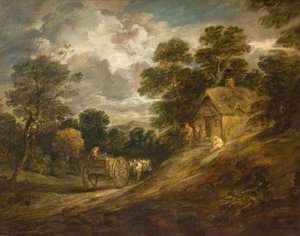 Krajina s chalupou a vozíkem, 1786. od Thomas Gainsborough