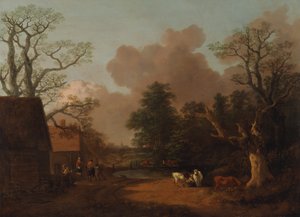Krajina s dojičkou, mezi 1754 a 1756. od Thomas Gainsborough