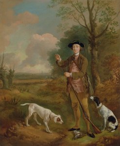 Major John Dade (1726-1811) z Tannington, Suffolk, kolem roku 1755 (olej na plátně) od Thomas Gainsborough