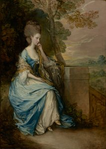 Portrét Anny, hraběnky z Chesterfieldu, 1777-8 (olej na plátně0 od Thomas Gainsborough