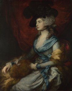 Portrét Sarah Siddons, 1785 od Thomas Gainsborough