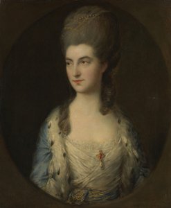 Portrét mladé ženy, zvané slečna Sparrowová, 70. léta 18. století. od Thomas Gainsborough