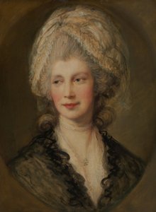 Královna Charlotte. od Thomas Gainsborough