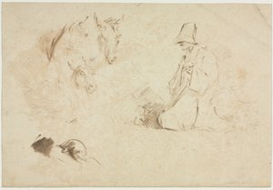 Náčrtky: Postavy a zvířata. od Thomas Gainsborough