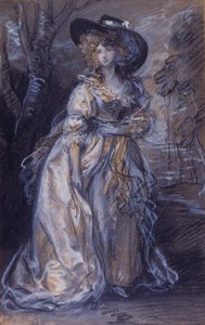 Studium dámy od Thomas Gainsborough