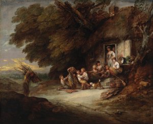 Dveře do chaty od Thomas Gainsborough