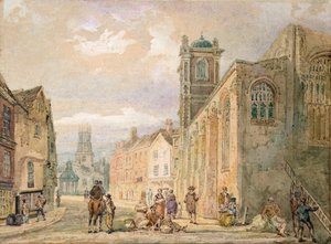 All Saints Pavement, York (tužka a akvarel) od Thomas Girtin
