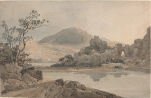 Hrad Conwy, Severní Wales od Thomas Girtin