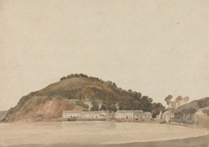 Ostroh na pobřeží jižního Devonu, možná Shaldon od Thomas Girtin
