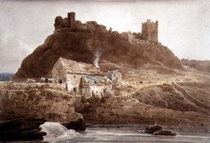 Hrad Richmond, Yorkshire od Thomas Girtin