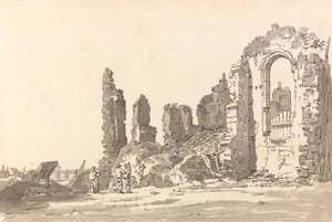 Ruiny paláce Savoy, Londýn od Thomas Girtin